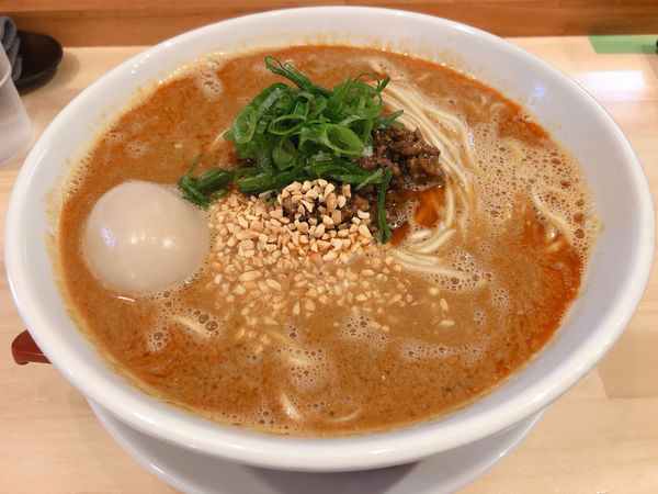 「担々麺　大盛　煮卵」@麺庵ちとせの写真
