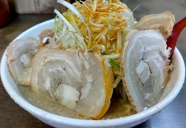 「チャーシューめん 半ネギ」@らーめん弁慶 堀切店の写真