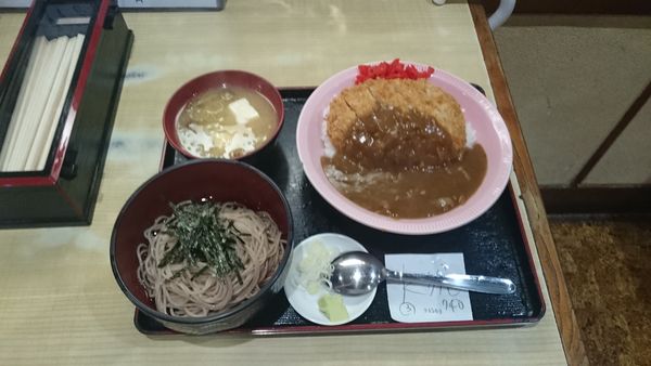 「カツカレーライスセット（740円）」@伊豆家の写真