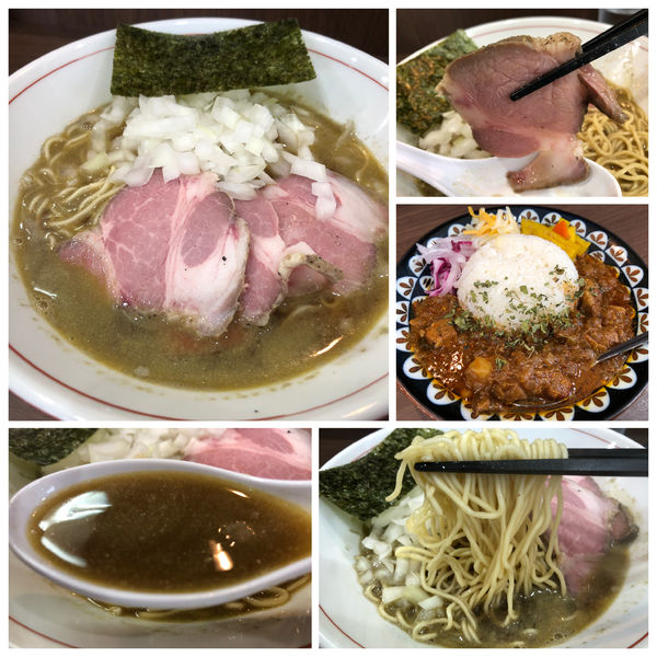 「煮干ソバ 780円  セットカレー 550円」@Noodle&Spice curry 今日の1番の写真