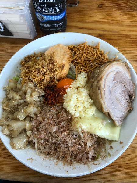 「まぜそば　全まし」@ハイマウントの写真