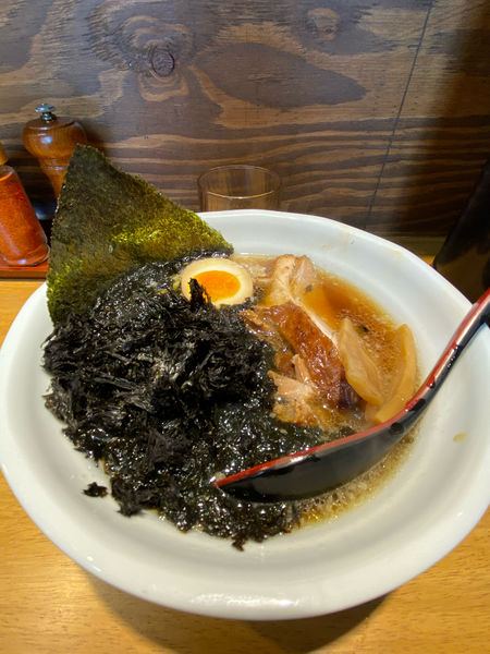 「岩海苔ラーメン」@萬馬軒の写真