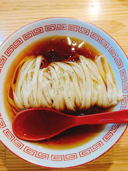 「(梅)かけそば醤油・ネギ抜き」@自家製麺 くろ松の写真