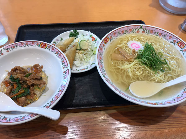 「日替わりランチ麺大盛905円」@餃子の王将 中央林間りんかんモール店の写真