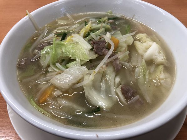 「野菜たっぷりタンメン　520円」@日高屋 日暮里南口店の写真