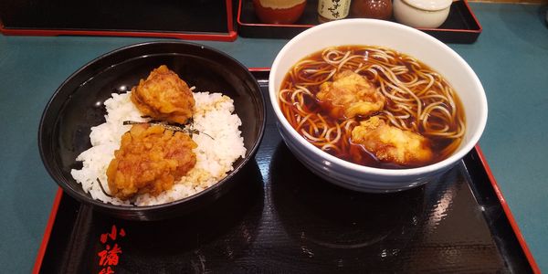 「唐揚げ丼セット」@小諸そば 朝霞台店の写真