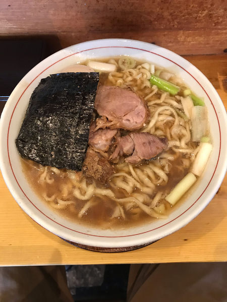 「中華そば(メンマ無し)・大 970円」@中華そば 葉山の写真