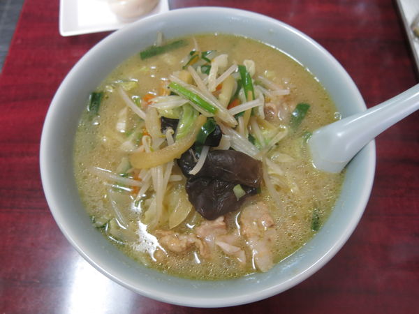 「タンメン+煮たまご:750円+80円」@宝来軒の写真