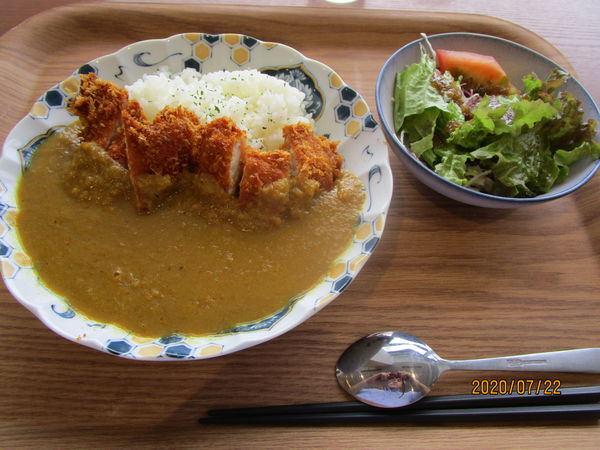 「ハーブ三元豚カツカレー 990円」@食堂ソラノシタ 足立区役所店の写真