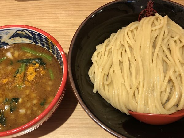 「三田流カレーつけ麺」@三田製麺所 天満駅前店の写真