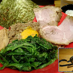 【夜】まぜそば+ちょいカレー