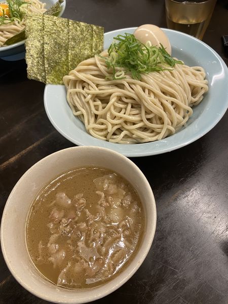 「濃厚豚骨つけ麺(大盛)+味玉」@博多とんこつ かたぶつの写真