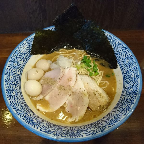 「特製濃厚煮干し蕎麦」@煮干し中華蕎麦 山崎の写真