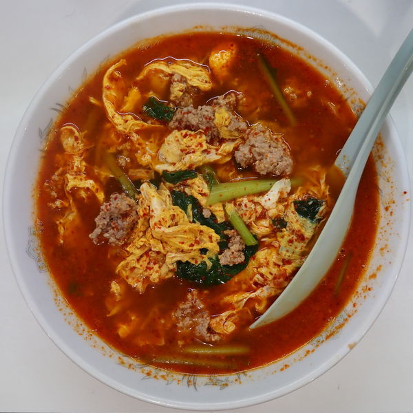 「たんたんメン　メチャ辛　普通の８倍」@たんたんの写真