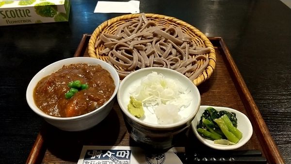「太打ち蕎麦（昼定食として）（1,100円）」@百々亭 大井町店の写真