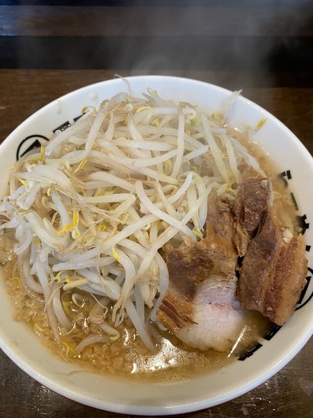 「ラーメン小＋生卵」@らーめん男盛の写真
