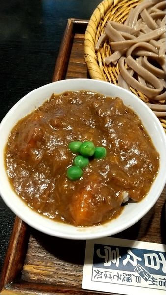 「ミニカレー丼（定食として）」@百々亭 大井町店の写真