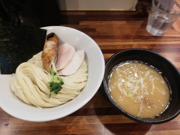 「限定　銀だら浅利塩つけ麺　　1000円」@鮮魚らーめん 五ノ神水産の写真