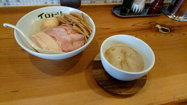 「つけ麺(全部乗せ)追加メンマ」@ラーメン イロドリの写真