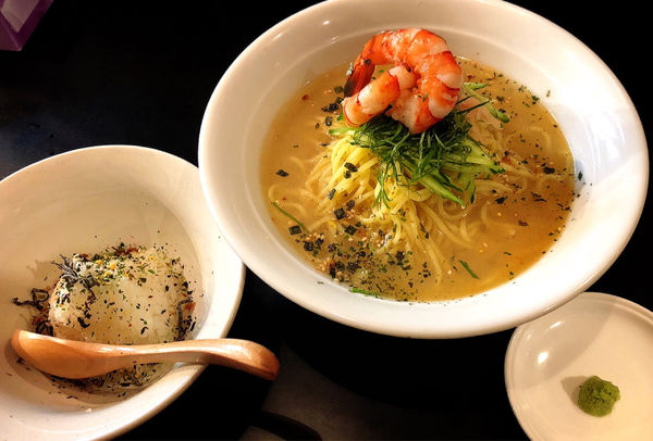 「【限定】冷やし鯛骨らーめん(お茶漬けご飯付き)」@麺家 うえだの写真