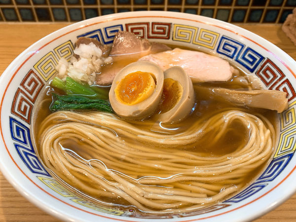 「味玉中華そば」@ほっこり中華そば もつけの写真