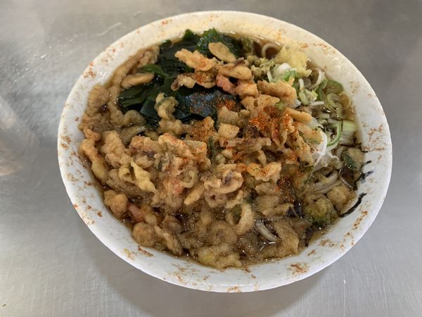 「たぬきわかめそば 410円」@田舎そば かさいの写真