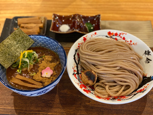 「濃厚魚介つけ蕎麦＋メンマ」@中華蕎麦 沙羅善の写真
