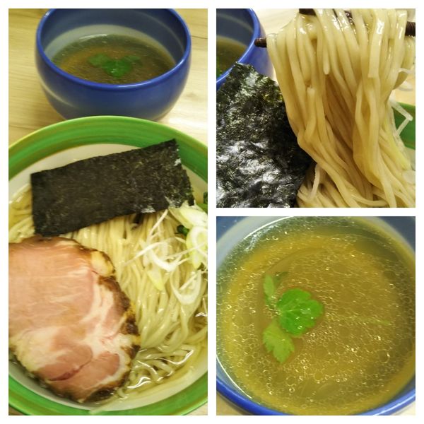 「昆布水つけ麺（塩）＋中盛」@麺処 有彩の写真