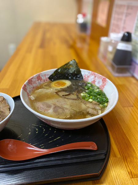 「特製さくらラーメン　全粒粉平打ち麺」@ラーメン さくらの写真