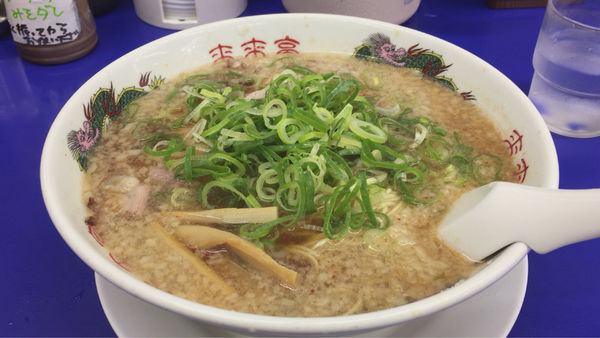 「ラーメン大盛背脂多め」@来来亭 福山蔵王店の写真