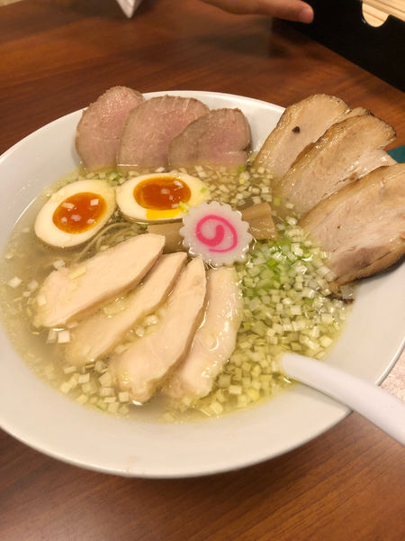 「特製3種肉盛り鶏塩中華そば」@麺処 若武者の写真
