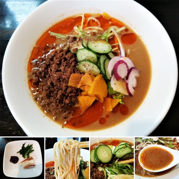 「冷やし味噌担々麺「和」(限定)  950円」@四川担担麺 阿吽 浅草店の写真