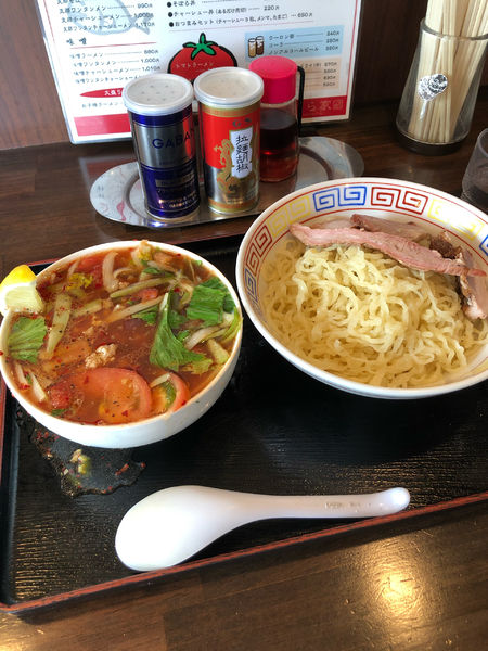 「とまとつけ麺」@つむら家の写真
