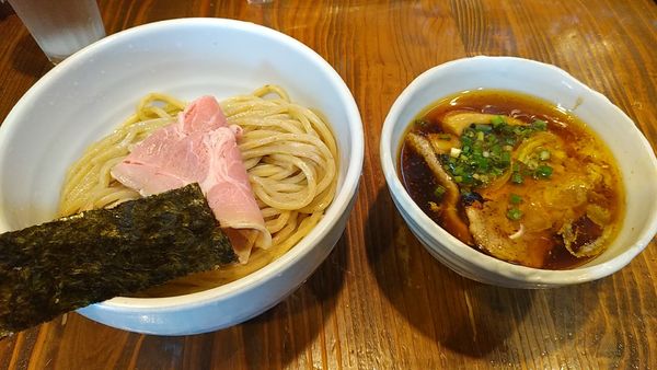 「丸鶏柚子醤油つけめん」@麺屋たつみ 喜心 狭山店の写真
