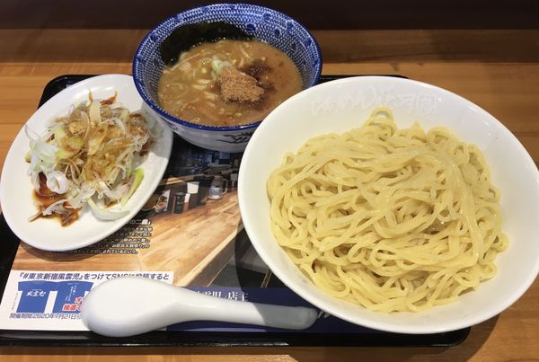 「濃厚鶏白湯つけ麺(中900¥)風雲児」@らあめん花月嵐 ひたちなか高場店の写真