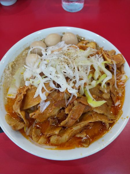 「ピリ辛にぼし塩らーめん（うずら付き）」@継承 あっ晴れ 大府店の写真