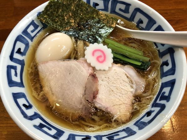 「味玉中華そば(800円)」@手打ち中華そば 竹の助の写真