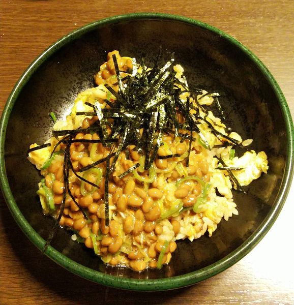 「納豆チャーハン(ハーフ) 580円」@焼肉 純ちゃん 名和店の写真