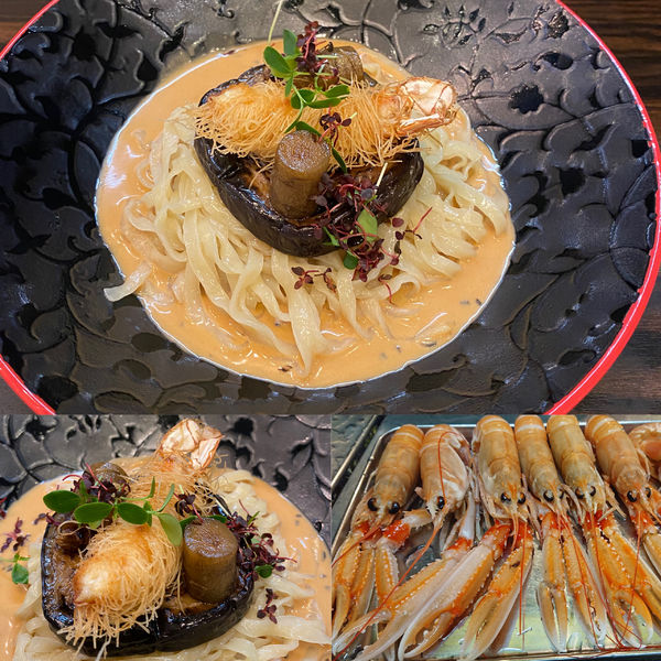 「ラングスティーヌとトリュフ香る冷たいアメリケーヌ¥1400」@稲荷屋の写真