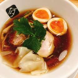 特製中華そば1050円、和え玉300円、おこわ小100円