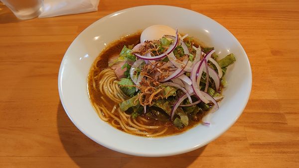 「【限定】カレーらーめん750円+ちゃーしゅーごはん130円」@らーめん コッコの写真