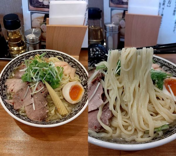 「季節限定『ゆず塩冷製麺+大盛(¥900+100)』」@らーめん 仙松の写真