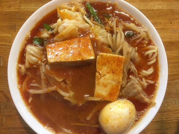 「坊主タンメン 900円（味付玉子+100円）」@つけ麺 坊主の写真