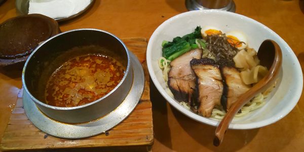 「辛口胡麻つけめん」@本八幡だんちょうてーの写真