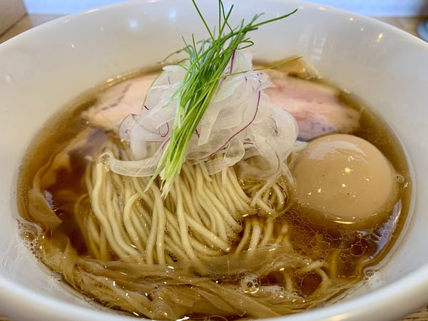 「煮干しそば＋煮玉子」@中華蕎麦 さい藤の写真