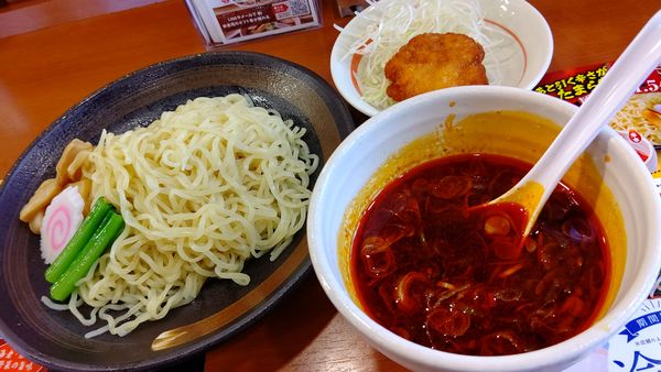 「（期間限定）激辛つけめん680円」@野菜らーめん 幸楽苑 青梅店の写真