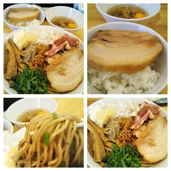 「まぜそば＋ライス＋生卵」@煮干らーめん 川むらの写真