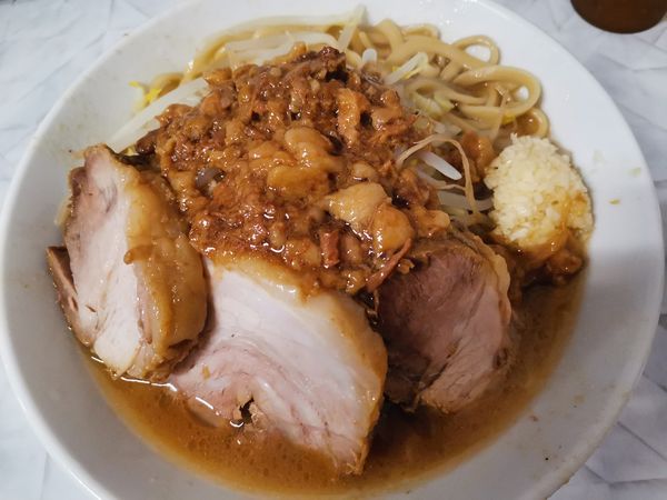 「ミニラーメン＋豚1枚」@麺屋 歩夢 金沢八景店の写真