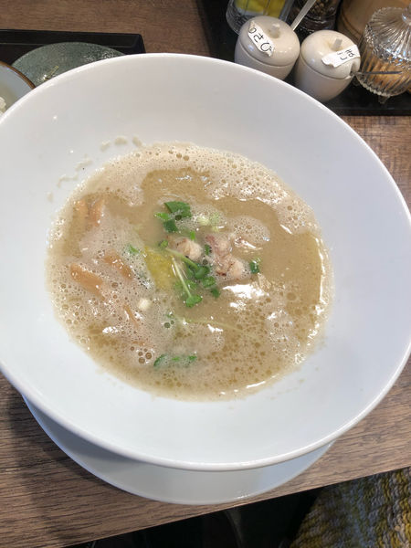 「鯛塩そば（濃厚）お茶漬けセット1160円」@狐狸丸の写真