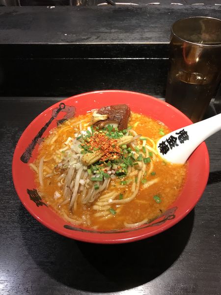 「カラシビ味噌らー麺 辛増し痺無し 麺固め 900円」@カラシビ味噌らー麺 鬼金棒 池袋店の写真